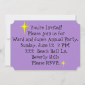 Individuell anpassbare Retro Urban Dach Party Einl Einladung (Rückseite)