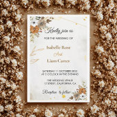 Individuell anpassbare Rustikale Boho Hochzeit im  Einladung