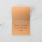 Individuell anpassbare rustikale Elche Danke Karte (Innenseite)