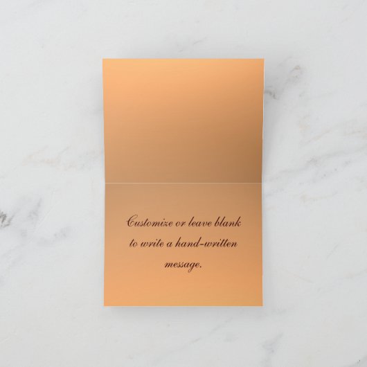 Individuell anpassbare rustikale Elche Danke Karte (Innenseite)