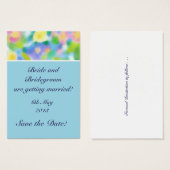 Individuell anpassbare Save the Date Card, Frühlin (Vorne & Hinten)