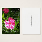 Individuell anpassbare Save the Date Card, helle r (Vorne & Hinten)