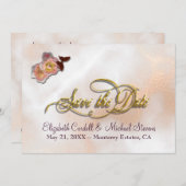 Individuell anpassbare Save the Date Hochzeitskart (Vorne/Hinten)