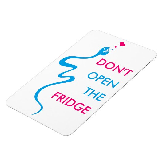 Individuell anpassbare Schlange Diät Motivation Kü Magnet (Linke Seite)