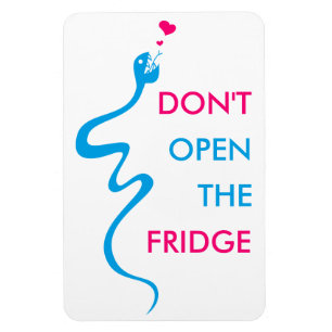 Individuell anpassbare Schlange Diät Motivation Kü Magnet