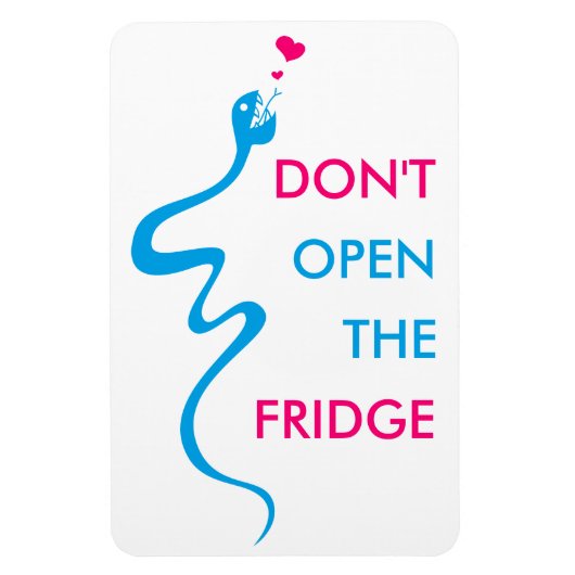 Individuell anpassbare Schlange Diät Motivation Kü Magnet (Vertikal)