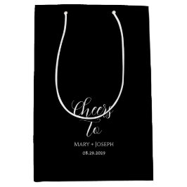 🖤 individuell anpassbare schwarze Geschenktasche  Mittlere Geschenktüte