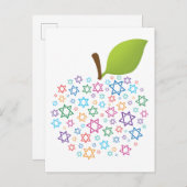 ✡ 🕎 individuell anpassbare Shana Tova Postkarte (Vorne/Hinten)