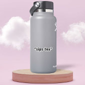 Individuell anpassbare Sips Tea lustiges Meme Aufkleber
