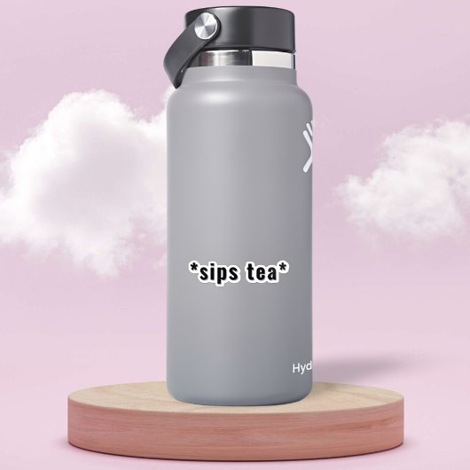 Individuell anpassbare Sips Tea lustiges Meme Aufkleber
