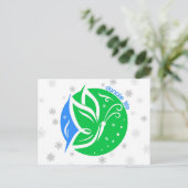 Individuell anpassbare Spendenlebenskarte für Unte Feiertagspostkarte (Stehend Vorderseite)