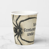 Individuell anpassbare Spine-Kribbelspinne HALLOWE Pappbecher (Vorderseite)