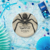 Individuell anpassbare Spine-Kribbelspinne HALLOWE Pappteller (Party)