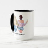 Individuell anpassbare Tasse für die besten Freund (Vorderseite Links)