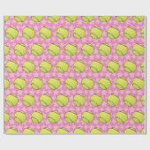 Individuell anpassbare Tennis Geschenkpapier (Flach)