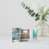 Individuell anpassbare Tile Business Card Visitenkarte (Stehend Vorderseite)