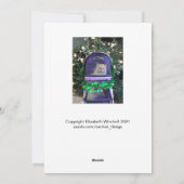 Individuell anpassbare Urlaubskarte. Feiertagskarte (Rückseite)