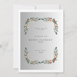 Individuell anpassbare Urlaubskarte für den Vatert Feiertagskarte