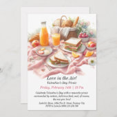 Individuell anpassbare Valentinstag Picnic-Liebe i Einladung (Vorne/Hinten)