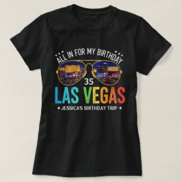 Individuell anpassbare Vegas Birthday Group Trip S T-Shirt