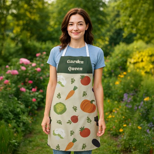 Individuell anpassbare Veggie-Muster-Schürze - Sun Schürze