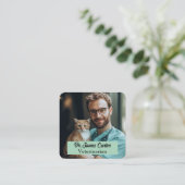 Individuell anpassbare Veterinärbetriebskarte mit Quadratische Visitenkarte (Stehend Vorderseite)