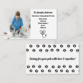 Individuell anpassbare Veterinärversicherungskarte Visitenkarte (Vorne/Hinten)