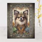 Individuell anpassbare Vintage Foto Frame Card - G Karte (Gelbe Blume)