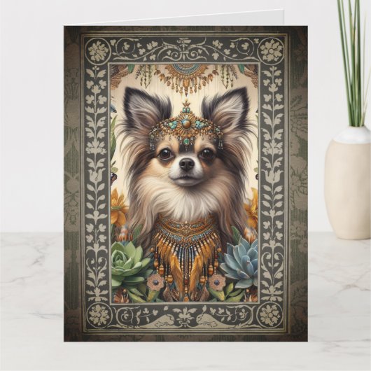 Individuell anpassbare Vintage Foto Frame Card - G Karte (Vorderseite)