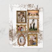 Individuell anpassbare Vintage Rahmen - mit Famili Postkarte (Vorne/Hinten)