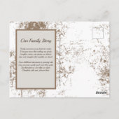 Individuell anpassbare Vintage Rahmen - mit Famili Postkarte (Rückseite)