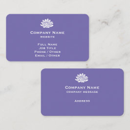 Individuell anpassbare Violet-Visitenkarte Visitenkarte