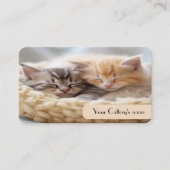 Individuell anpassbare Visitenkarte für die Beige- (Vorderseite)