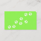 Individuell anpassbare Visitenkarte für Grüne Rase (Rückseite)