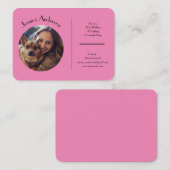 Individuell anpassbare Visitenkarte für Heimtiere (Vorne/Hinten)