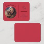 Individuell anpassbare Visitenkarte für Heimtiere (Vorne/Hinten)