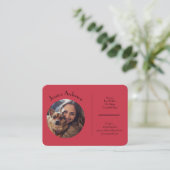 Individuell anpassbare Visitenkarte für Heimtiere (Stehend Vorderseite)