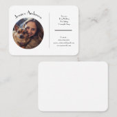 Individuell anpassbare Visitenkarte für Heimtiere (Vorne/Hinten)