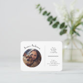 Individuell anpassbare Visitenkarte für Heimtiere (Stehend Vorderseite)