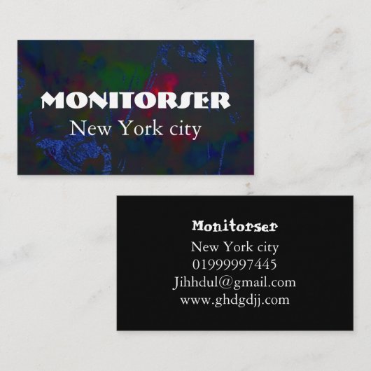 Individuell anpassbare Visitenkarte | Modern (Vorne/Hinten)