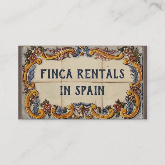 Individuell anpassbare Visitenkarte (spanischer St (Vorderseite)