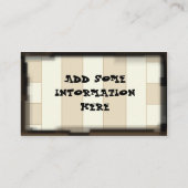 Individuell anpassbare Vorlage für Visitenkarten Visitenkarte (Rückseite)