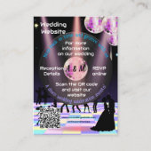 Individuell anpassbare Website-Karte für Hochzeite Begleitkarte (Vorderseite)
