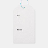 Individuell anpassbare Weihnachtsbäckermarke Geschenkanhänger (Rückseite)