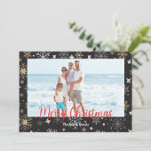 Individuell anpassbare Weihnachtskarte Einladung (Stehend Vorderseite)