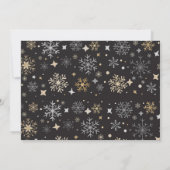 Individuell anpassbare Weihnachtskarte Einladung (Rückseite)