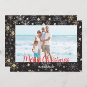 Individuell anpassbare Weihnachtskarte Einladung (Vorne/Hinten)