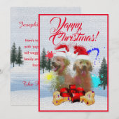 Individuell anpassbare Weihnachtskarte Labrador Ya Ankündigung (Vorne/Hinten)