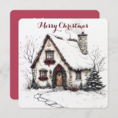 Individuell anpassbare Weihnachtskarte mit Waterco Feiertagskarte (Vorne/Hinten)