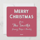 Individuell anpassbare Weihnachtskarte mit Waterco Feiertagskarte (Rückseite)